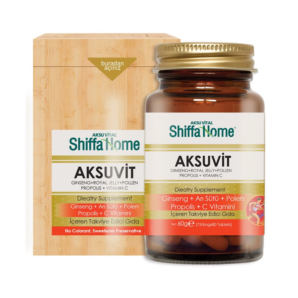 AKSUVIT Herbal Vitamin Supplement Ginseng_ Vitamin C